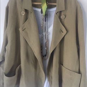 ESCADA %100 Linen and Flax Jacket